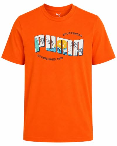 Image of PUMA Boys T-Shirts Athletic Crewneck Short Sleeve Tees (Sizes S-XL) | Soft Breathable Cotton Blend, Comfortable Casual Fit, Great for School, Play & Everyday Wear