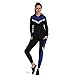 Active Wear Sets-Women's Workout Clothes Gym Wear Track Suits Yoga Jacket Pants Vest 3 Pieces Set Sapphire Blue