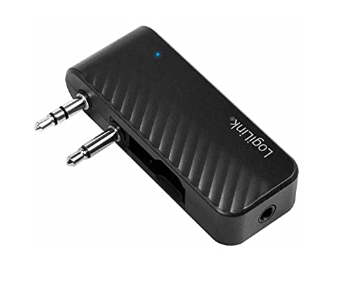 LogiLink BT0061 - Bluetooth 5.1 Audiosender/Transmitter mit zusätzlichem AUX-Ausgang (für kabelgebundene Kopfhörer) und Flugzeugstecker, Schwarz, 6.1 x 3.9 x 1.3 cm LogiLink BT0061 - Bluetooth 5.1 Audiosender/Transmitter mit zusätzlichem AUX-Ausgang (für kabelgebundene Kopfhörer) und Flugzeugstecker, Schwarz, 6.1 x 3.9 x 1.3 cm