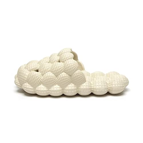 Image of Cheval Unisex Bubble Slides for Kids, Massage Golf Ball Shoes Slides, Funny Lychee Bubble Slippers for Spa, Bedroom, Gym, Shower, Beach,Bath