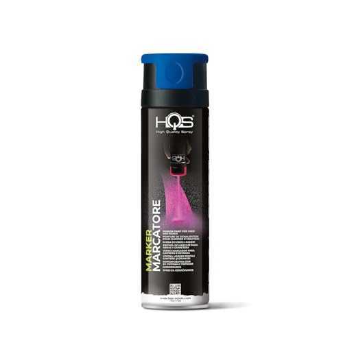HQS Bomboletta di Vernice Spray 500ml Marcatore (Blu Opaco Ral 5017)
