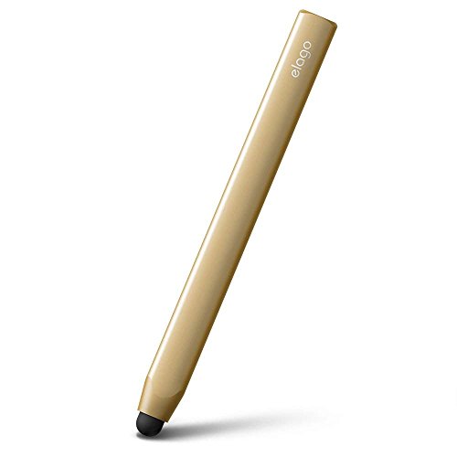 elago Premium Aluminum Stylus Pens for All Touch Screen Tablets/Cell Phones (Gold) Compatible with iPhone, iPad, Galaxy S series, Galaxy Tab, Kindle Fire
