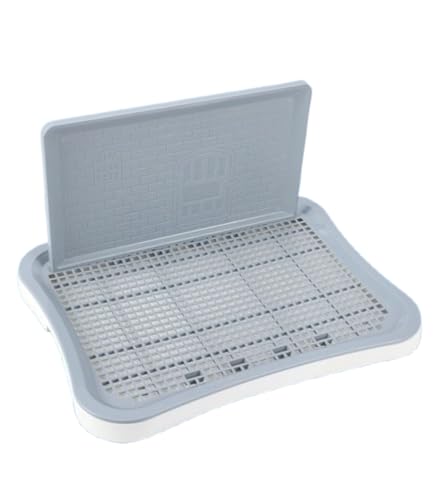 Bandeja de Entrenamiento para Perros con Columna de Pared, Diseño de Malla para Interior - Baño con Limpieza Fácil