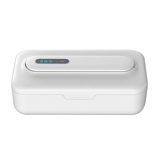 ZXLLAFT Portable UV Light Sanitizer Box Ultraviolet & Ozone Sterilizer with Removable UV Sanitizer Wand for Cellphone, Cosmetic Cleaning Tool, Underwear, Nail Beauty,White ZXLLAFT Portable UV Light Sanitizer Box Ultraviolet & Ozone Sterilizer with Removable UV Sanitizer Wand for Cellphone, Cosmetic Cleaning Tool, Underwear, Nail Beauty,White
