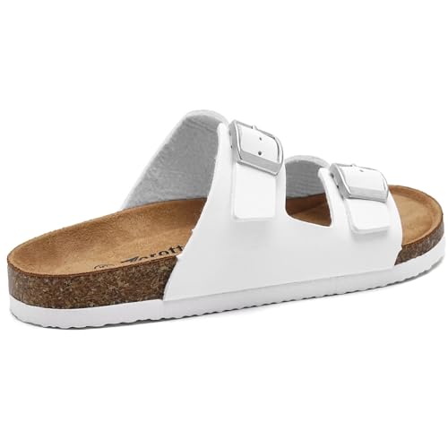 Image of Torotto Kids Sandals Boys Girls Slide Summer Non-slip Cork Glitter Toddler Slippers with Adjustable Straps for Indoor & Outdoor