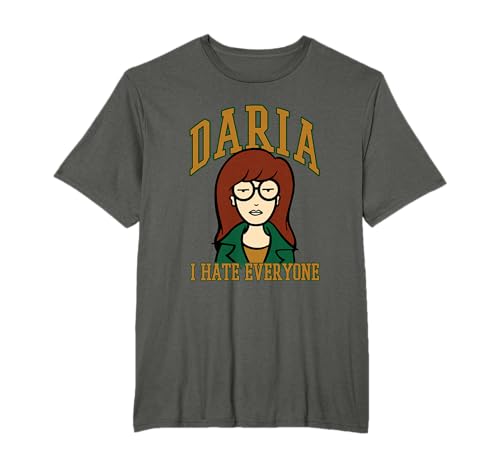 Daria Odio Tutti Collegiate Tipo Retro Cartoon Maglietta