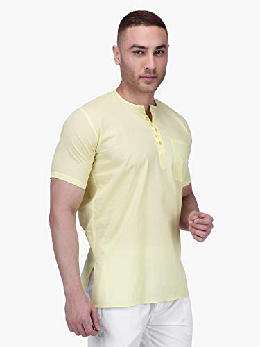 Image of Rajubhai Hargovindas Mens Casual Cotton Straight Kurta