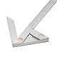 Zentrierwinkel, 100 x 70 mm Zentrierwinkel-Lineal, Rundstabmarkierungs-Zentriersucher, Mittelmessgerät, Kohlenstoffstahl