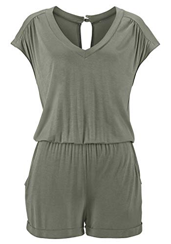 Lascana Damen Kurzoverall mit Gummizug