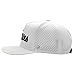 Power Golf GP Performance Golf Hat Snapback with Breathable Laserholes – Original Titties Golf Hat with Adjustable Strapback (Polyester, White)