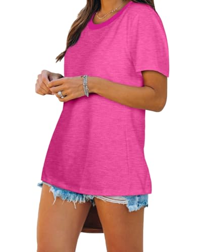 image for Jescakoo Womens Summer Pink Shirts and Blouse Fashion 2025 Trendy Shor