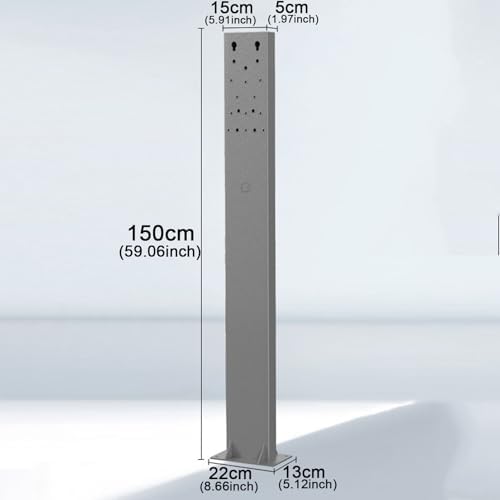 Heavy-Duty Floor Mounted EV Charger Pedestal Stand, Durable Electric Vehicle Charging Station Support Pole for Indoor/Outdoor Use, Ideal for New Energy Vehicle Charging Solutions