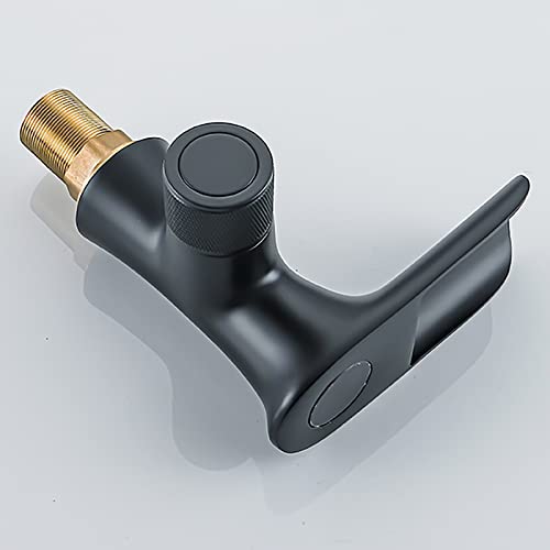 Robinet de salle de bain cascade mitigeur en laiton pour vasque avec LED