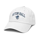 Elite Authentics Seton Hall Pirates Arch Over Adjustable Baseball Cap - White - Adult - Unisex - Cotton - NCAA - Baseball - Medium - 6 Inches Brim - Water Resistant - Minimal Sun Protection