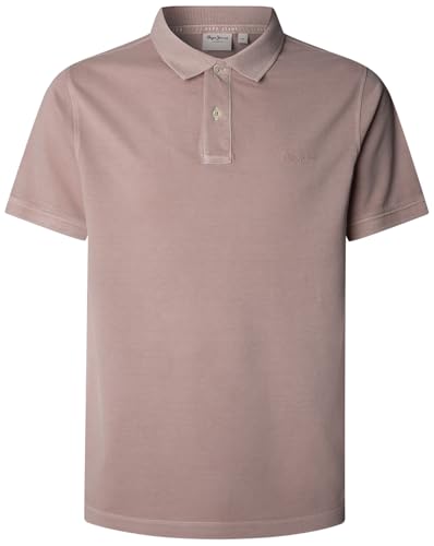 Pepe Jeans New Oliver GD Polo para Hombre, Rosa (Rosa Malva), S, Rosa (Rosa Malva), S