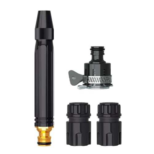 Image of High Pressure Water Spray Gun for Car Wash Bike Washing Gun for 1 /2 inch Hose Pipe High Pressure Water Gun Nozzle Adjustable Car Washer Gun Brass Jet Water Spray Nozzle for Garden