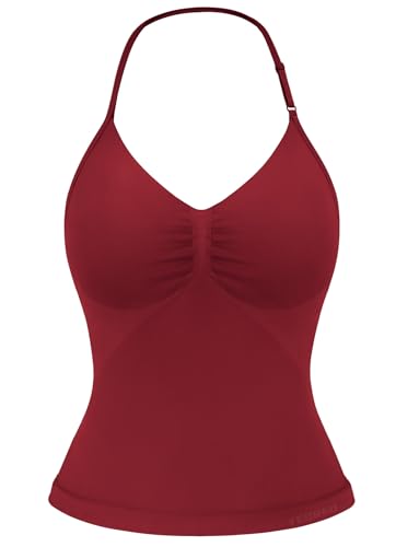 YEOREO SoftHue Impact Longline Strappy Top Womens Halter Workout Tank Tops Backless Gym Longline with Adjustable Strap