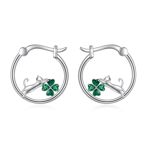 Animal Hoop Earrings Sterling Silver Cute Small Animal Hoop Earrings Jewelry Gifts for Women