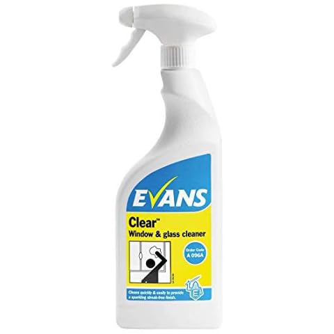 We Can Source It Ltd - Evans Clear - Window and Glass Cleaner - Easy and Quick 750ml Kitchen and Bathroom Grime Cleaner Cover