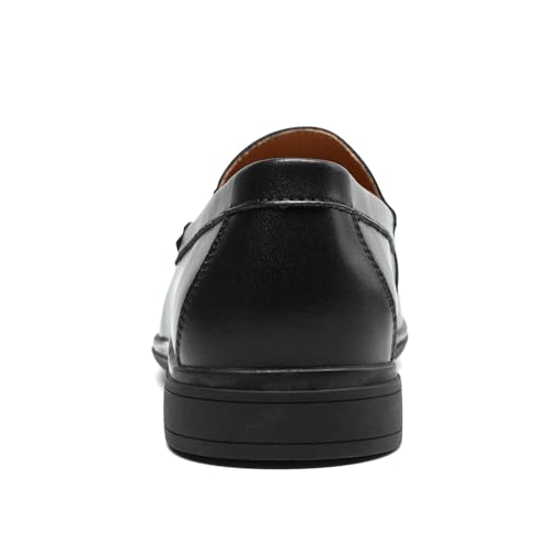 Men’s Loafers Casual Leather Slip-On Oxfords Driving Shoes Dress Soft Comfortable & Light-Weight Black3