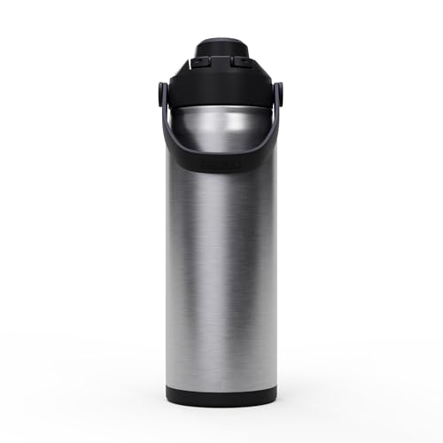 Image of CamelBak Thrive Chug Insulated Stainless Steel Water Bottle, Cold Retention with High Flow Lid for Everyday Hydration and Active Use, 20oz, Stainless