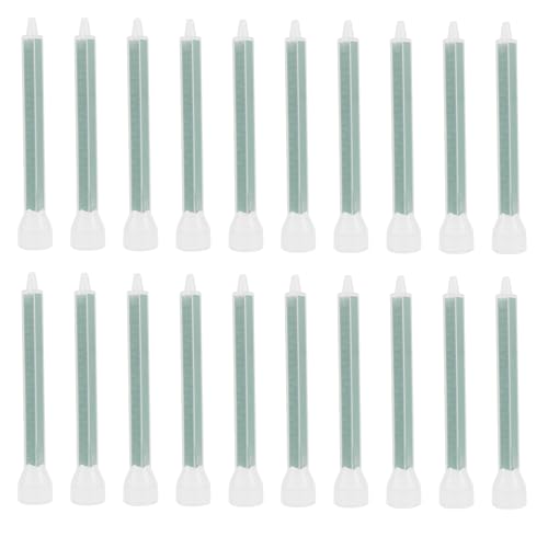 20 miscelatori statici a 24 sezioni, ugello per miscelatori epossidici 2 K, colla AB miscelatore, ugelli per metallo, legno, muratura, plastica