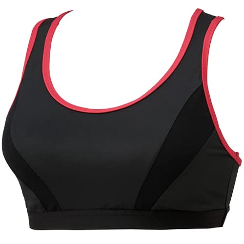 ヒュンメル hummel スポーツブラ middle レディース アンダー (インナー) シャツ 22SS (HLY5006) (9024)ブラック×S.ピンク M