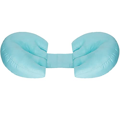 Coussin de grossesse réglable bleu clair pour le soutien du dos