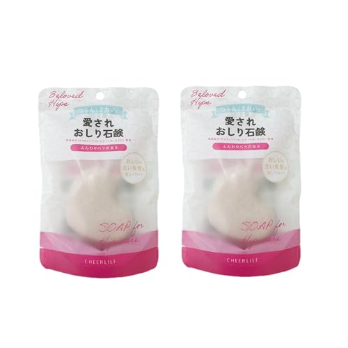 Cheerlief愛されおしり石鹸 黒ずみ ザラつき肌悩み 角質ケア 保湿ケア バラの香り80g (2)
