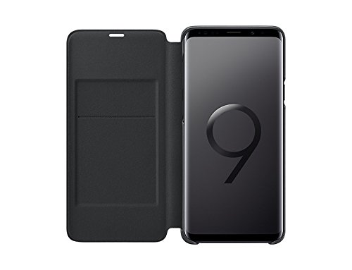Leather Flip Cover for Samsung Galaxy S9 Plus - Black-picture-24
