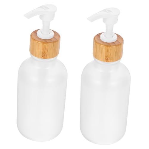 Healeved 2 Piezas Botella De Limpieza Esmerilada Dispensadores De Bomba Hidratante Botellas Dispensadores De Jabón Protección De La Piel Seco Dispensador De Baño Cuerpo Y La Mascota