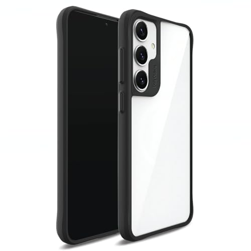 Image of DailyObjects Case for Samsung Galaxy S24 Plus, Drop Protection Polycarbonate Black Hybrid Slim Shockproof Back Cover