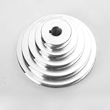 5-lagige Aluminium-Pagoden-Rad Motor-Riemenscheibe für Tischbohrmaschinen – 5-Slot Typ A Bohrer-Zubehör, 150 mm Durchmesser, leicht und für langlebiges Aluminium A (19 mm)