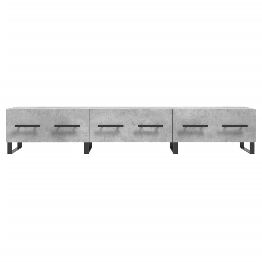 Nowoczesna konsola telewizyjna z szufladami, 150 x 36 x 30 cm, trwała sklejka i metal, stylowa szafka do przechowywania, eleganckie centrum rozrywki do salonu