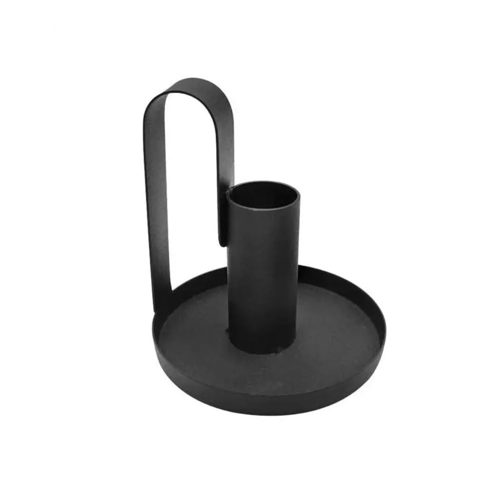 Candle Holder Wrought Iron Candle Holder Black Candlestick Holders for Wedding, Dinner, Party Decoration