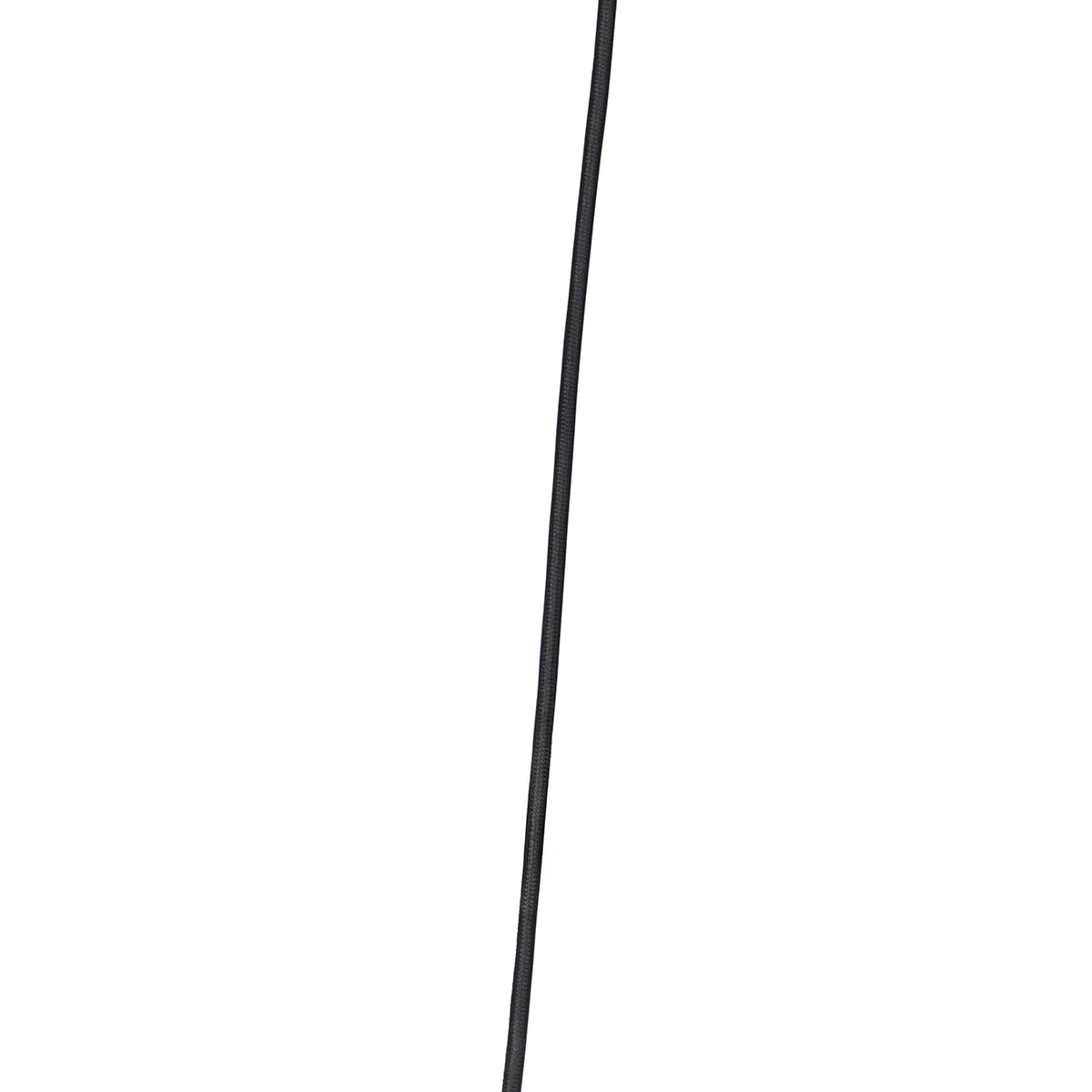 Qazqa zuzanna - Suspension - 1 lumière - Ø 25 cm - Noir et Or - Design - éclairage intérieur - Salon I Chambre I Cuisine I Salle à manger