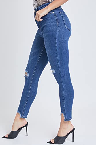 YMI Women's Junior Vintage Dream High-Rise Straight Ankle Jean3