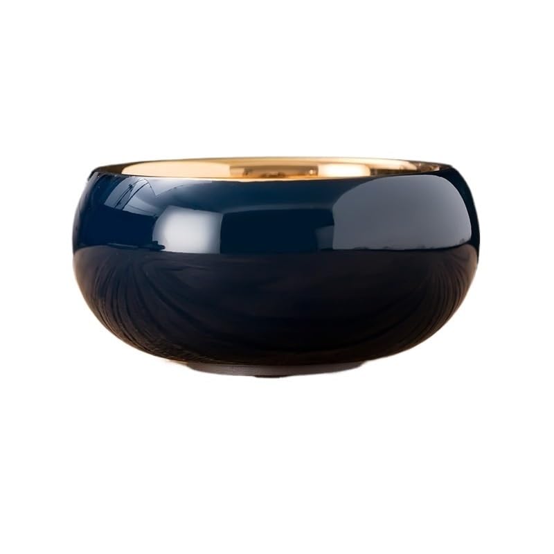 Tazas de té Pequeñas Taza de degustación té personal cerámica for el propietario Tazón dorado individual Juego taza grande Taza de té de Kungfu(B)