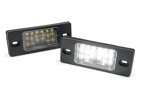Luz placa matrícula coche para solucionar bombillas fundidas y evitar multas en VW Tiguan