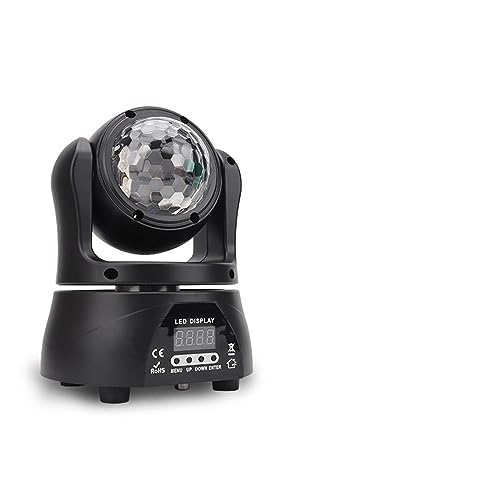Luz de escenario para DJ Luces de discoteca con cabezal móvil RGB de doble cara, luces de fiesta de...