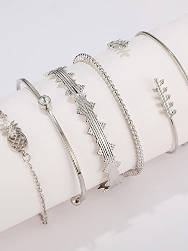 Sober Layered Oxidised Bracelet for Women