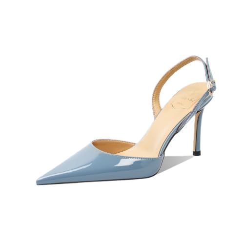 Chaussures de soirée en strass bleues pour rayonner lors de vos grands galas