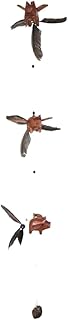 Candlestock Handmade Wooden Animal Hanging Wind Spinners - Pig