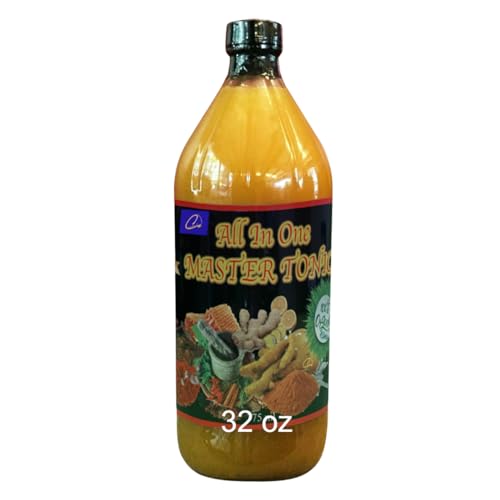 LoveIt Tonic 32oz Natural Apple Cider Vinegar Fire Cider Master Tonic Essential Cleanse Juice with Cinnamon, Cloves, Lemon, Ginger, Turmeric, Cayenne Pepper, Honey, Water | Organic | Kosher | Halal