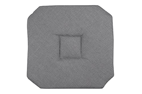 LOVELY CASA Bea Sitzkissen Italienische Polyester anthrazit 40 x 40 cm