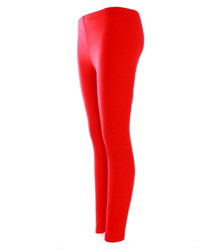 Leggings para mujer rojos talla M sin transparencias ajuste suave 1