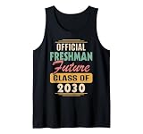 Official Freshman Future Class of 2030 Retro First Day Tank Top