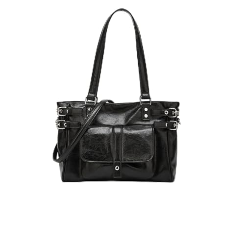 Sacoche de moto en cuir PU femme noir petit sac moto urbain quotidien
