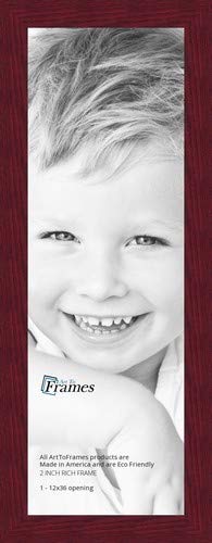 ArtToFrames 12x36 Mahogany Picture Frame