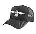 Geometric Eagle Thunderbird Tribal Symbolic Design Trucker Hat with Adjustable Mesh Back, Black